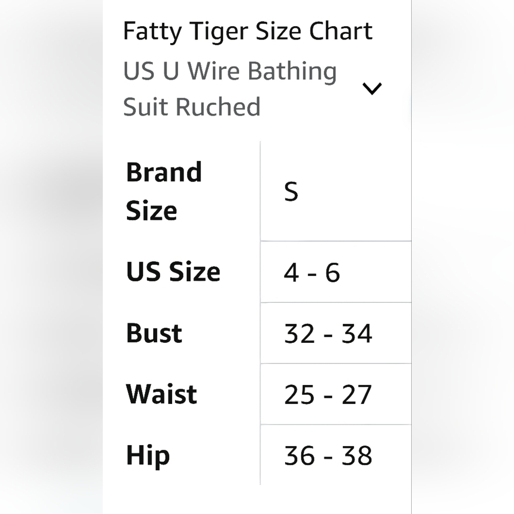 45.🆕Small Tummy Control U Wire Bathing Suit Ruched Push Up Swimwear NWOT - Picture 7 of 7